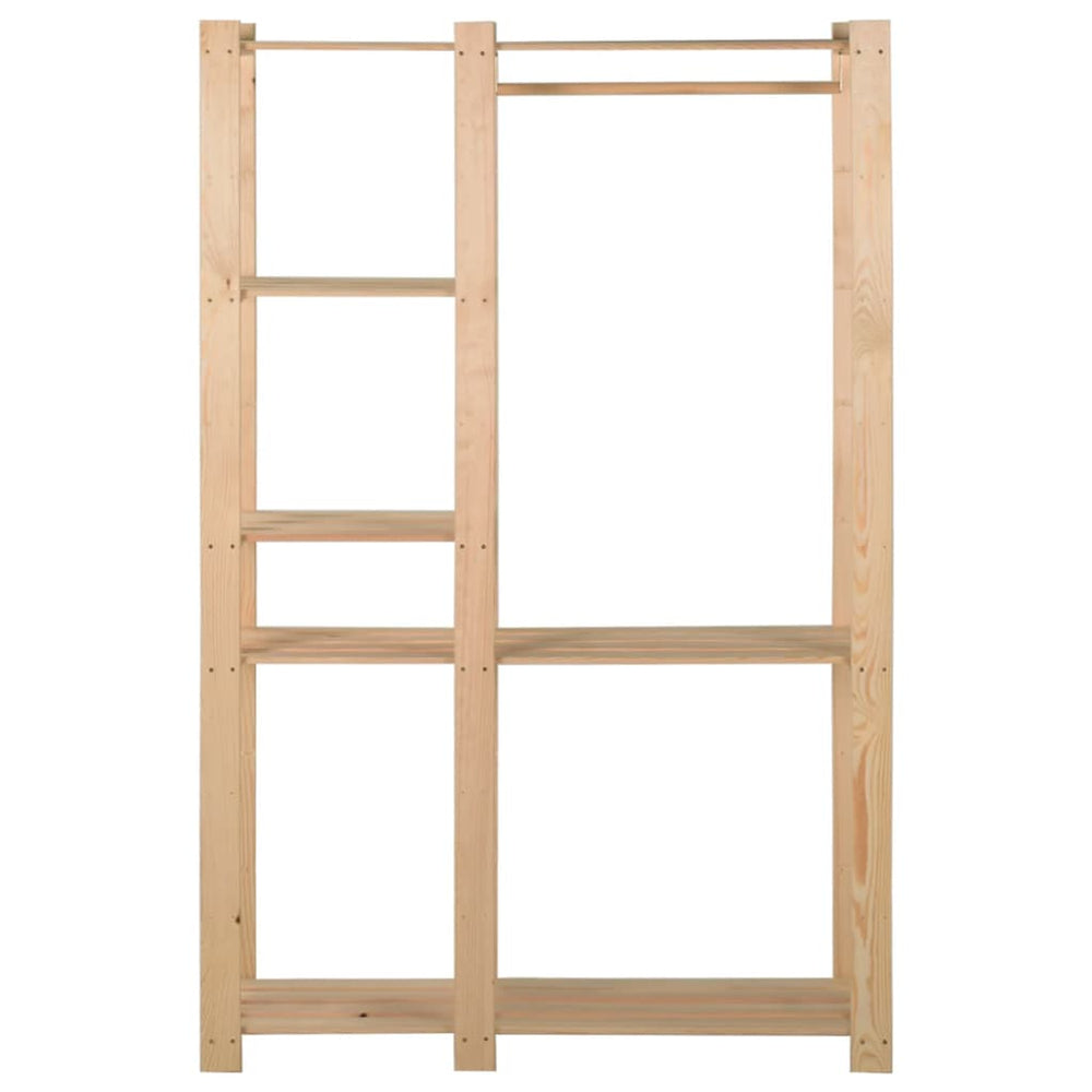 Clothing rack, 110x38x170cm, solid pine wood