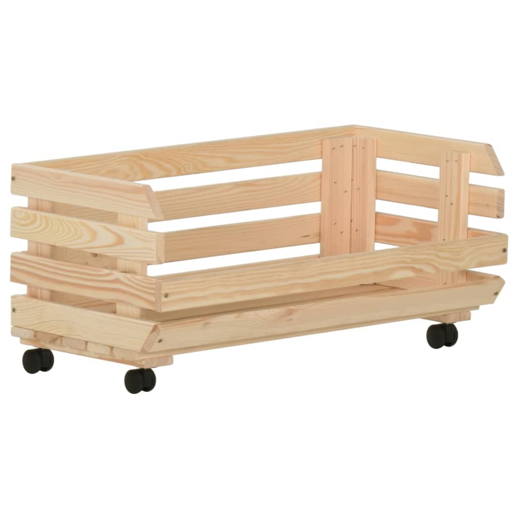 Vegetable trolley, 77x30x80cm, solid pine wood