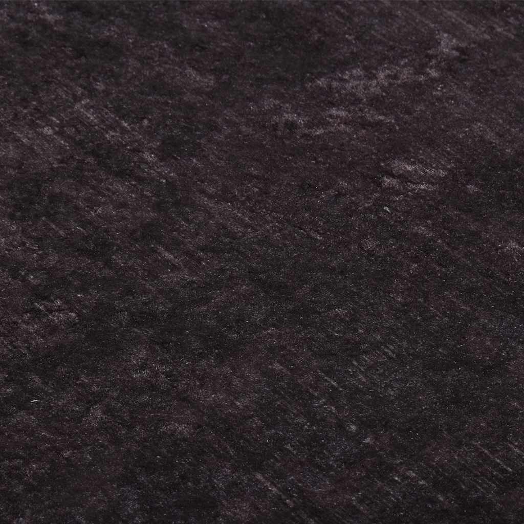 Rug, black and gold, 80x150cm, non-slip
