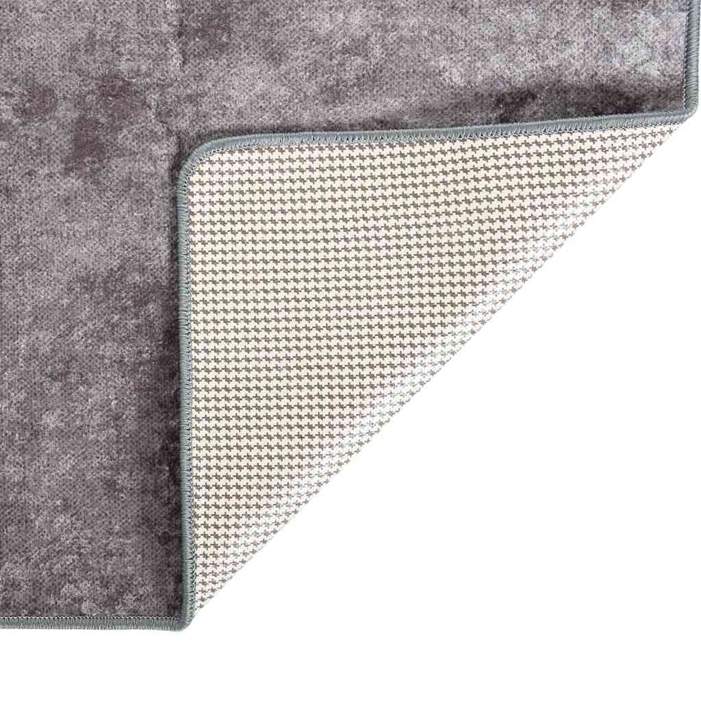Rug, grey, 80x300cm, non-slip, washable