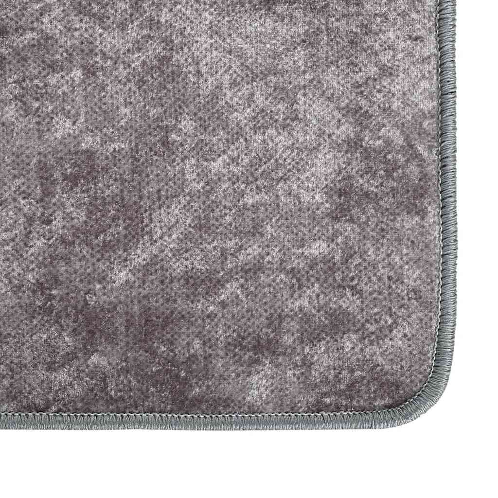 Rug, grey, 80x300cm, non-slip, washable