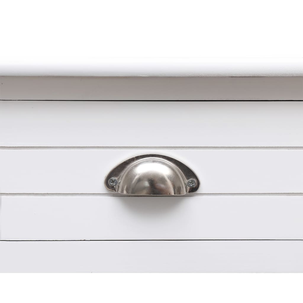 Desk, white, 108x45x76cm, solid paulownia wood