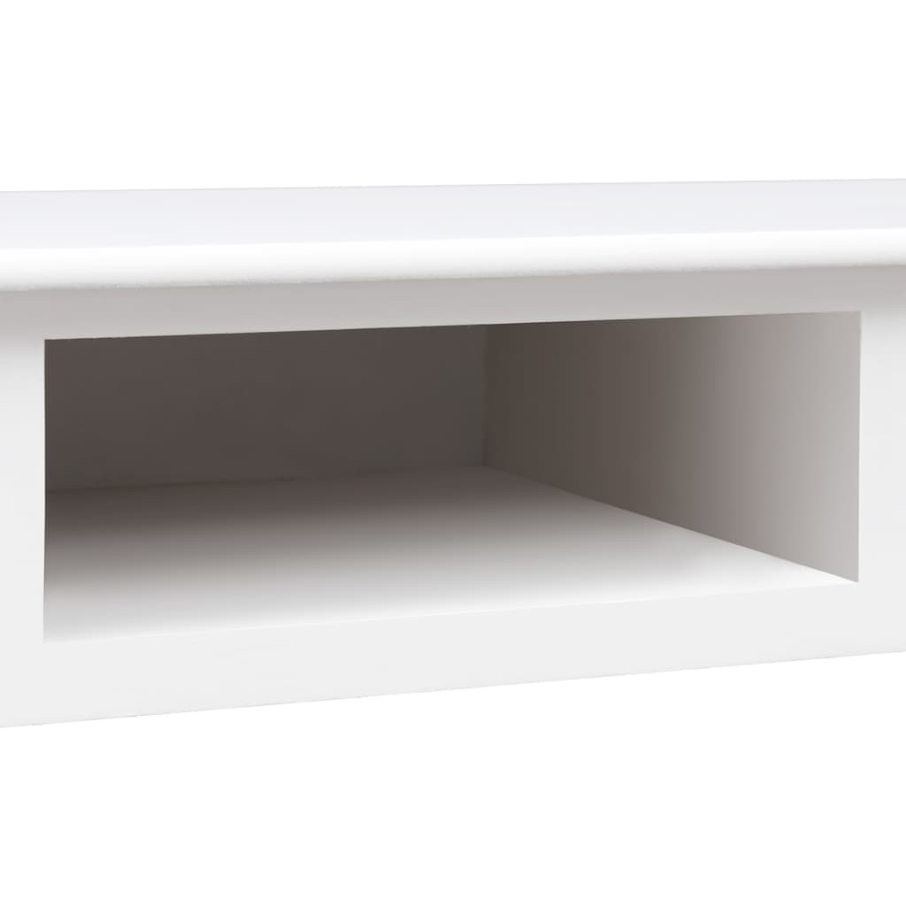Desk, white, 108x45x76cm, solid paulownia wood