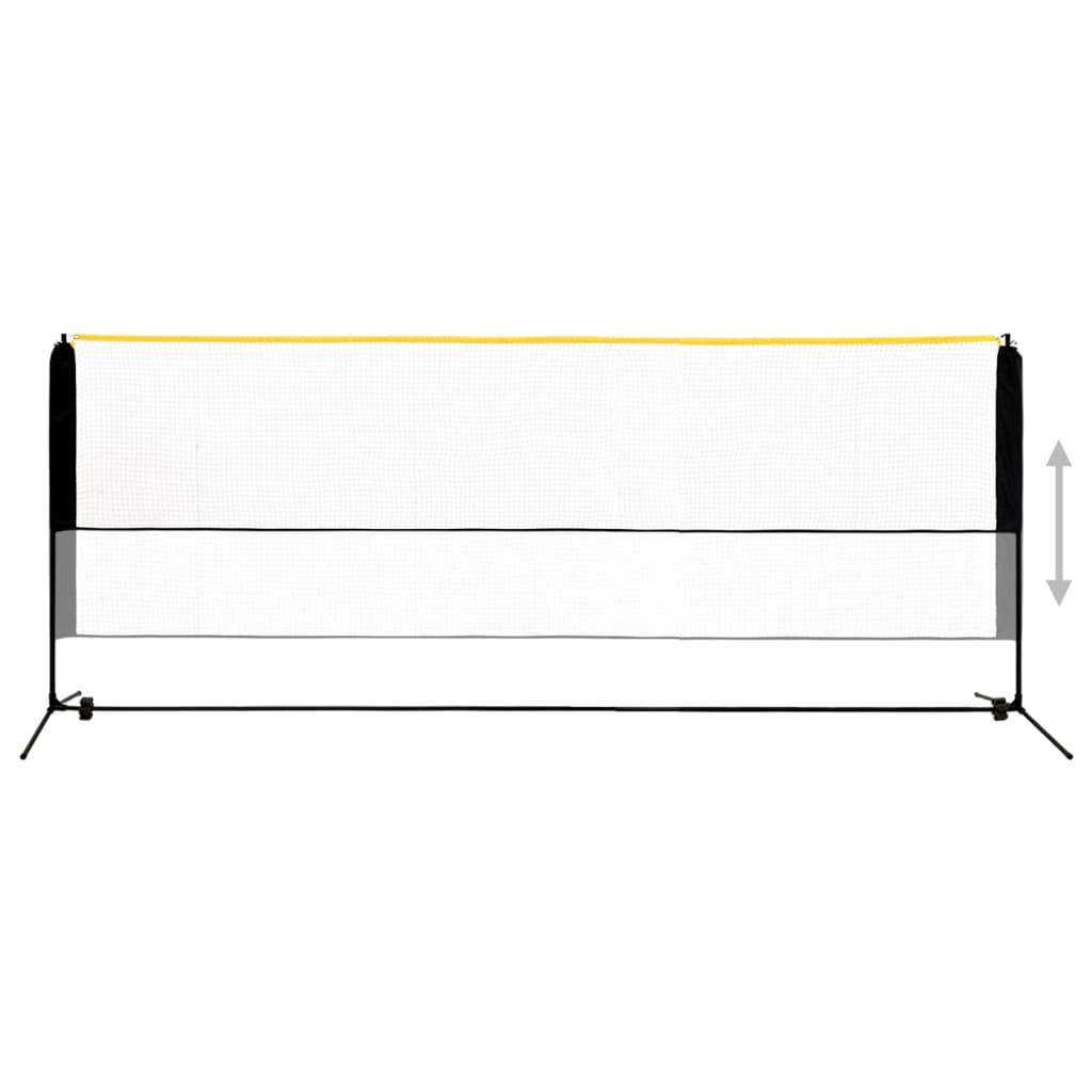 Adjustable badminton net, 400x103x94–158cm, metal