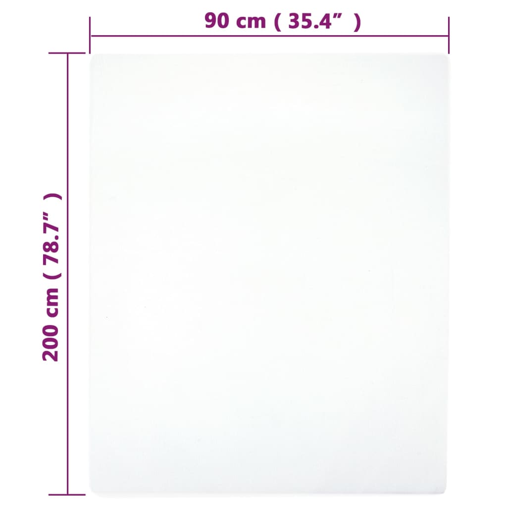 Palagi ar gumiju, 2 gab., balts, 90x200cm, kokvilna