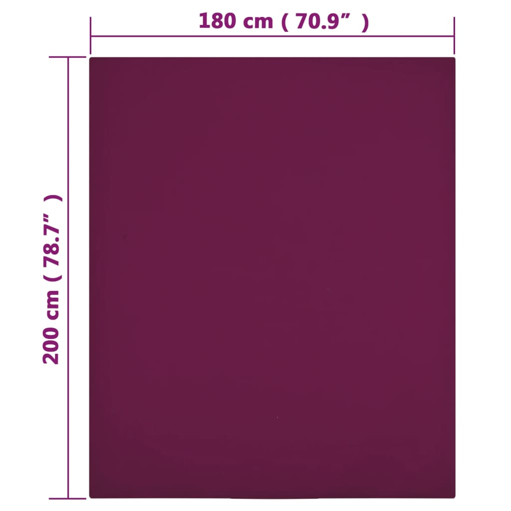 Palagi ar gumiju, 2gab., bordo krāsā, 180x200cm, kokvilna