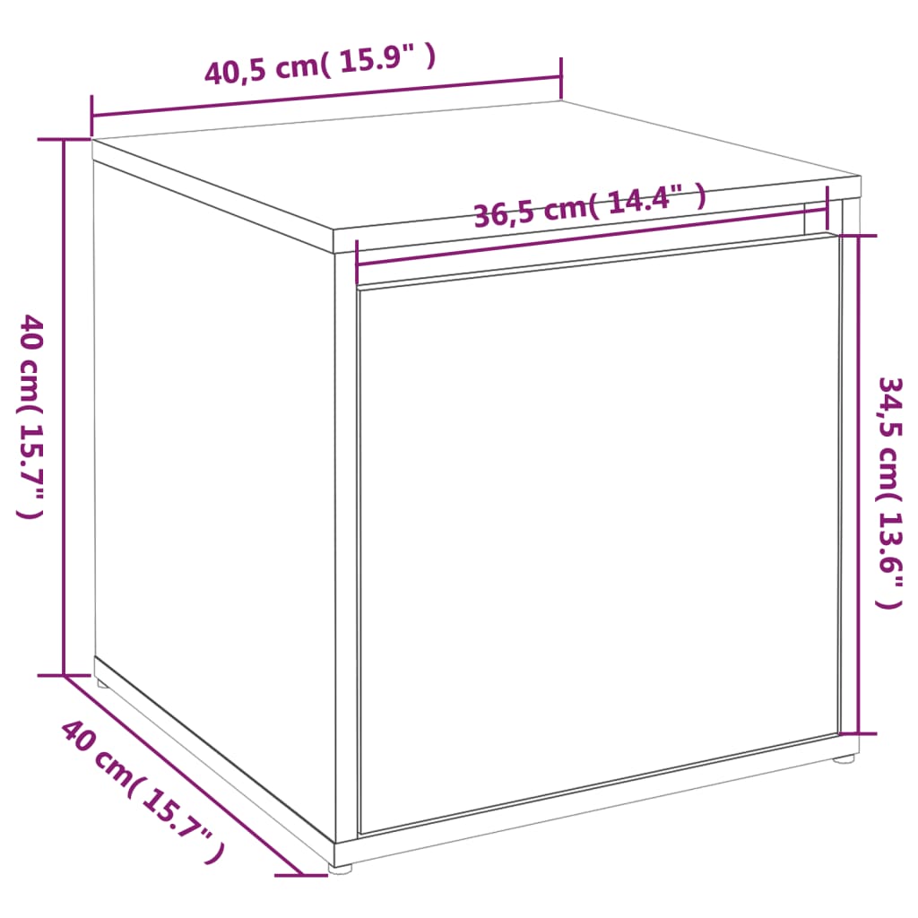 Hallway furniture set, concrete gray, engineered wood