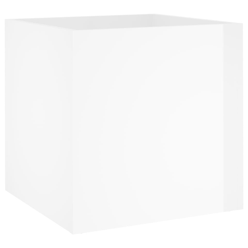Hallway furniture set, white, engineered wood, high gloss