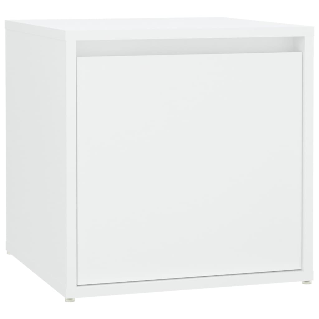 Hallway furniture set, white, engineered wood
