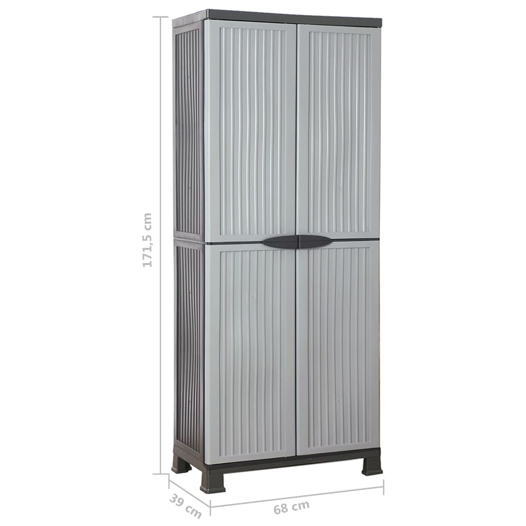 Plastic cabinet, 68x39x171.5cm