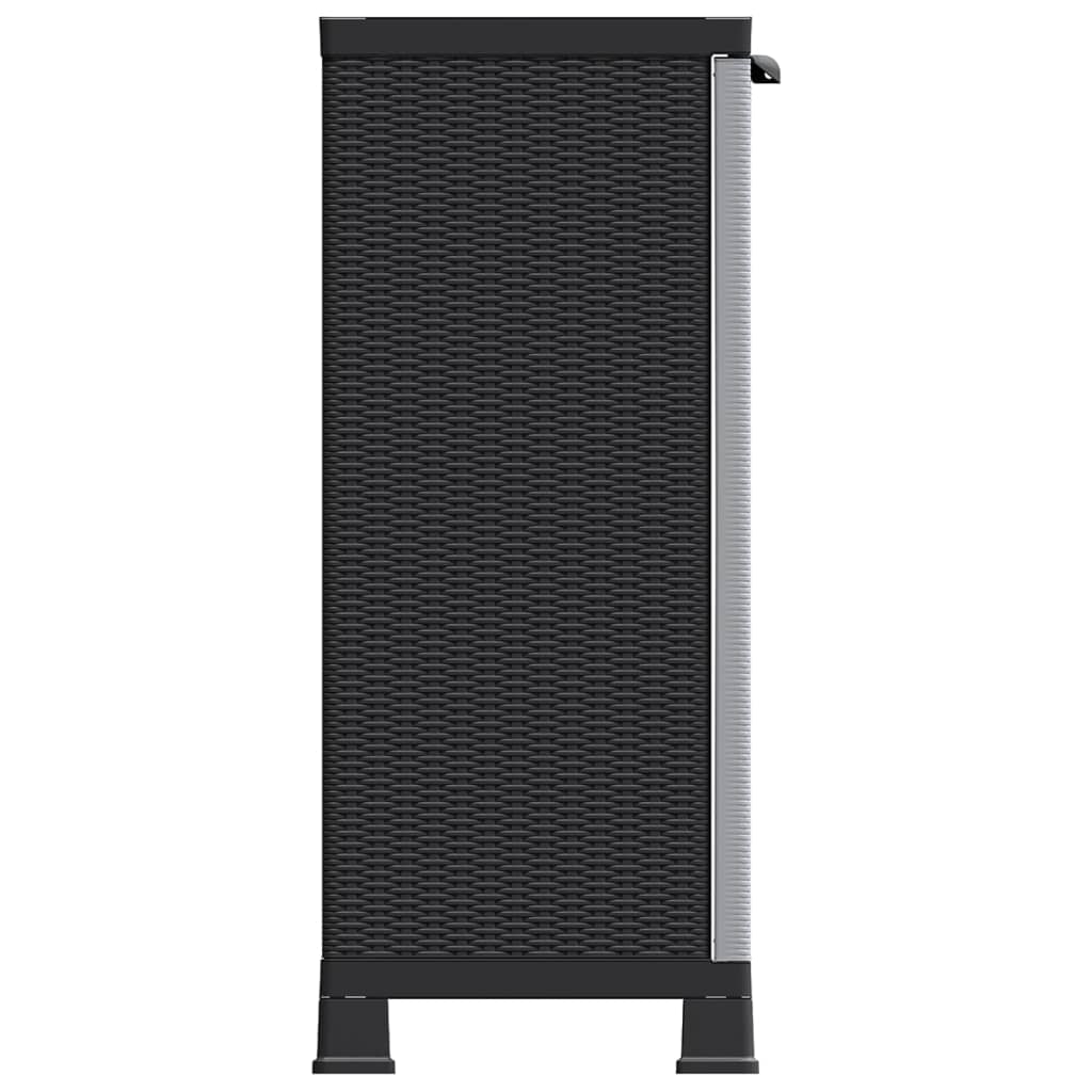 Plastmasas skapis, 68x39x92cm, rotangpalmas dizains