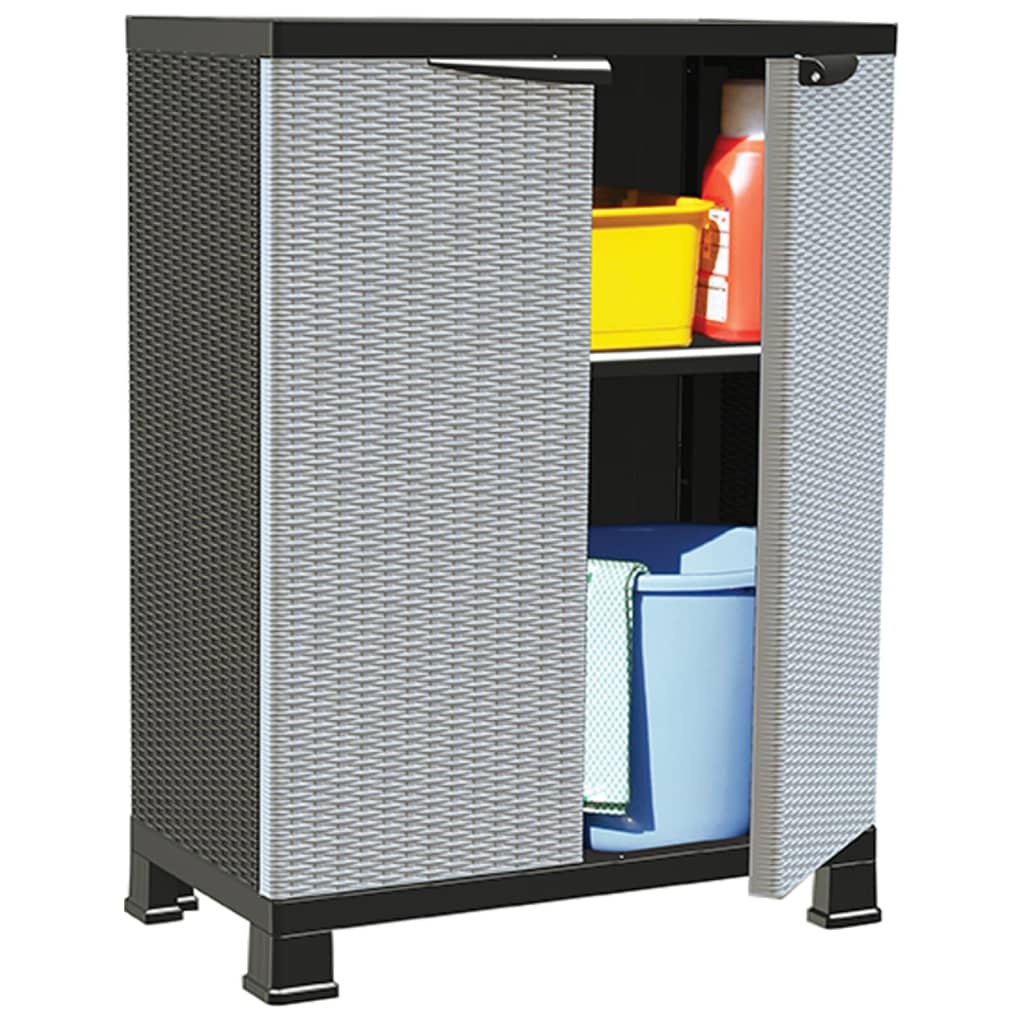 Plastmasas skapis, 68x39x92cm, rotangpalmas dizains
