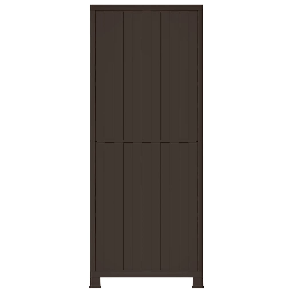 Plastic cupboard, 68x39x171.5cm, rattan design