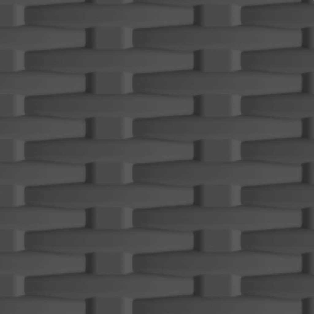 Plastic cupboard, 68x39x171.5cm, rattan design