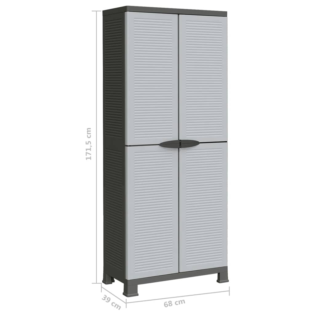 Plastmasas skapis, 68x39x171,5cm