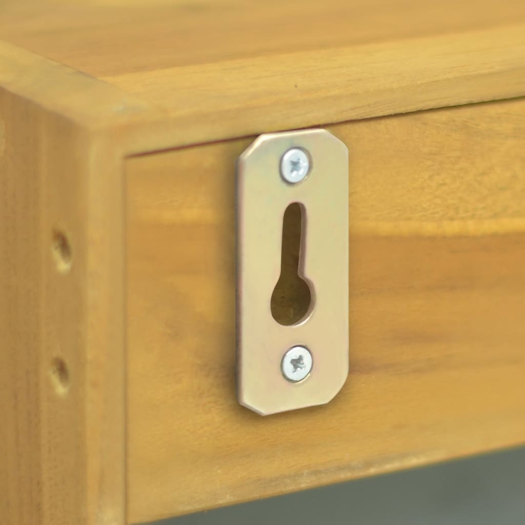 Mirrored cabinet, 30x10x40cm, solid teak wood