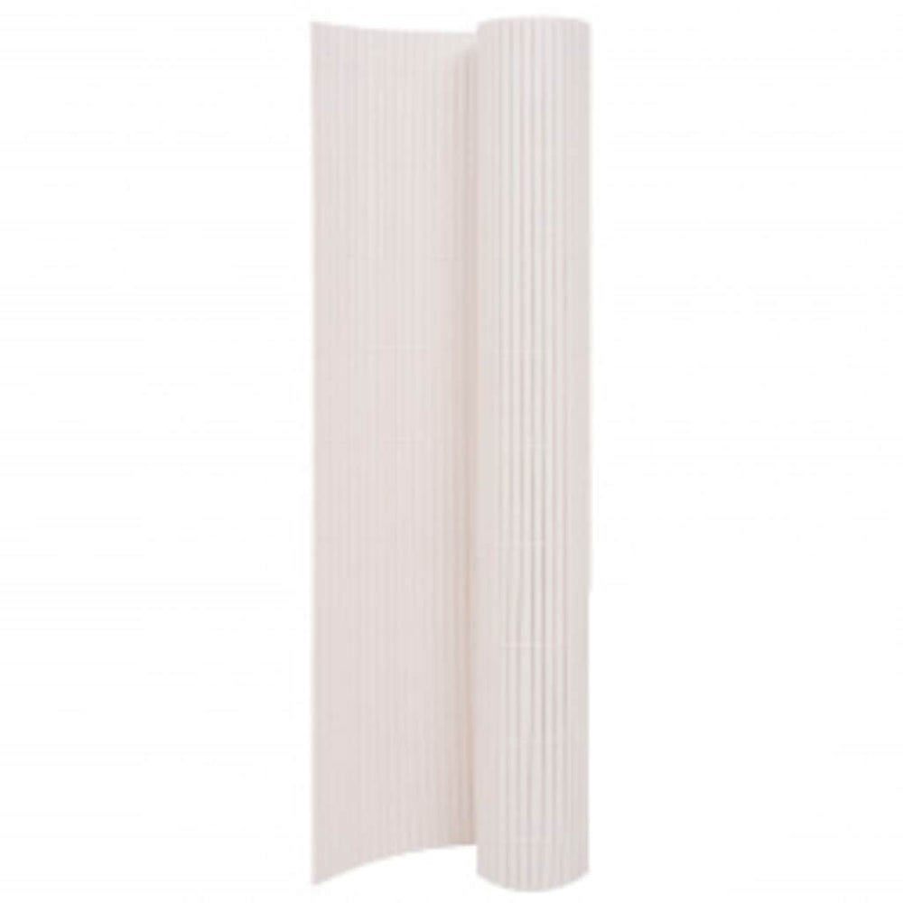 Double-sided garden fence, white, 90x400cm