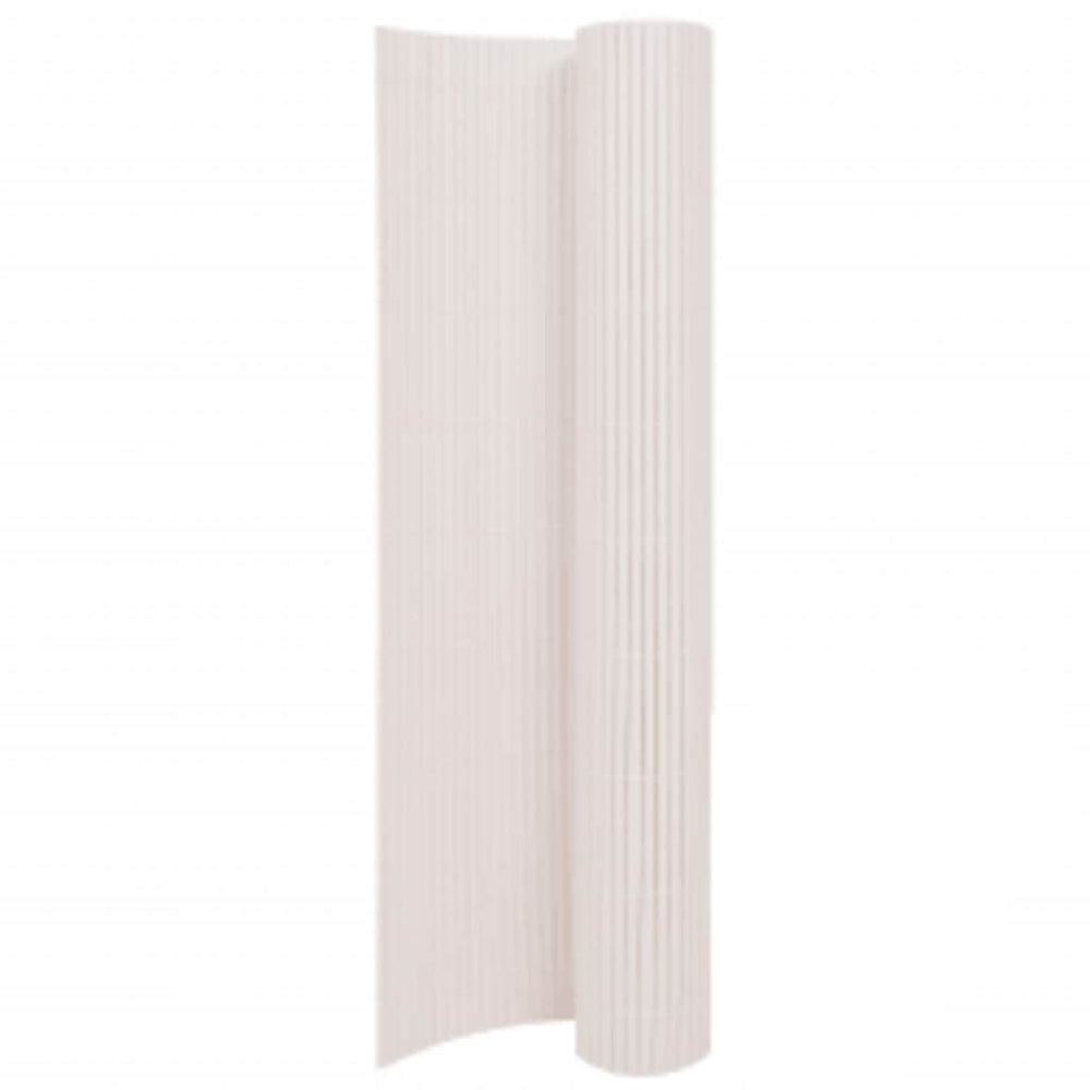 Double-sided garden fence, white, 110x400cm
