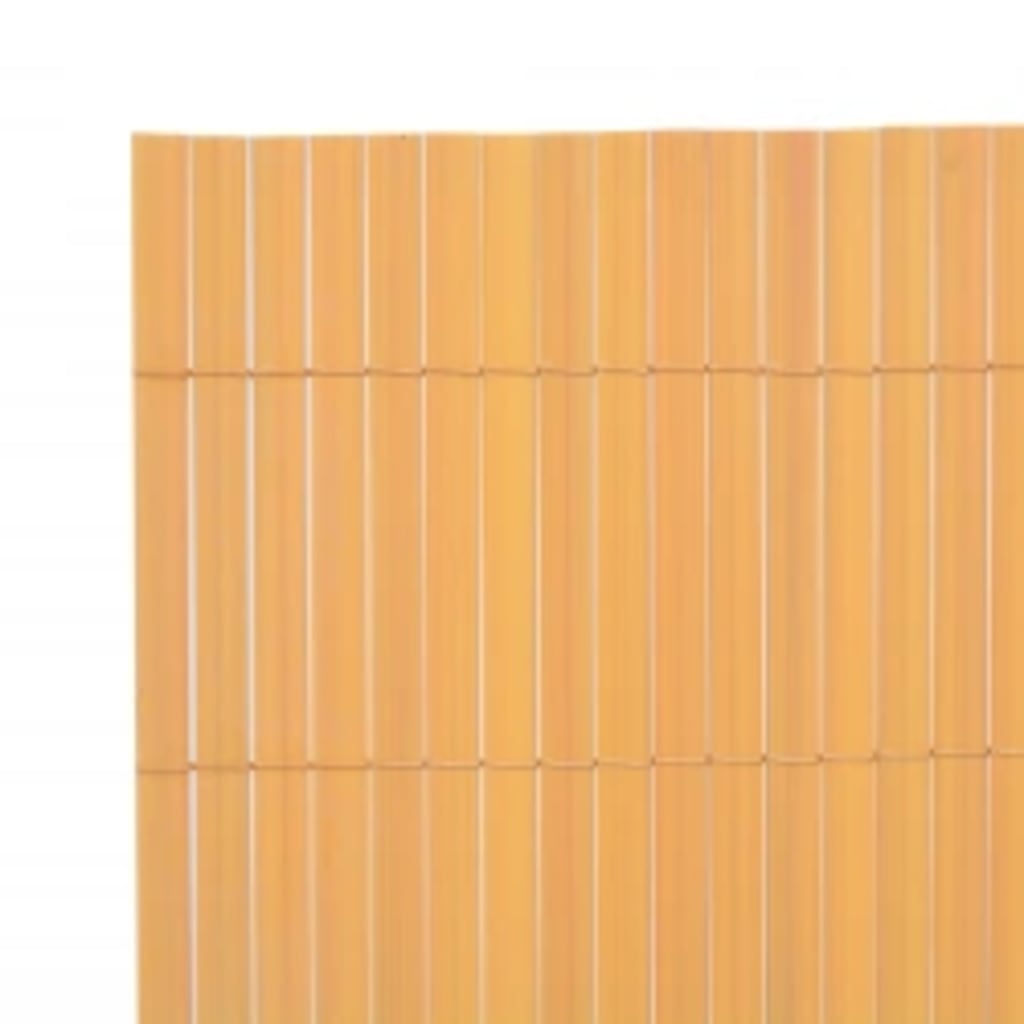 Dvipusė sodo tvora, geltonos spalvos, 110x500cm