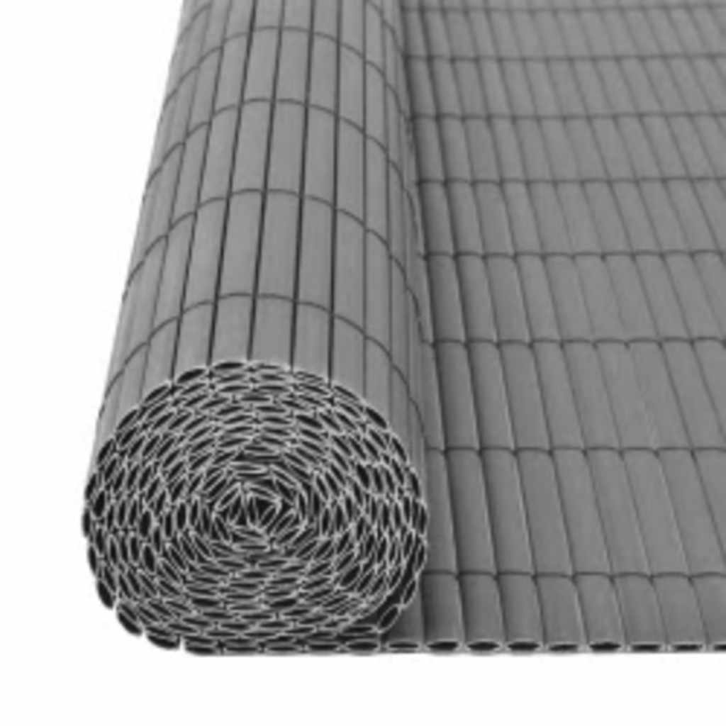 Double-sided garden fence, grey, 110x500cm