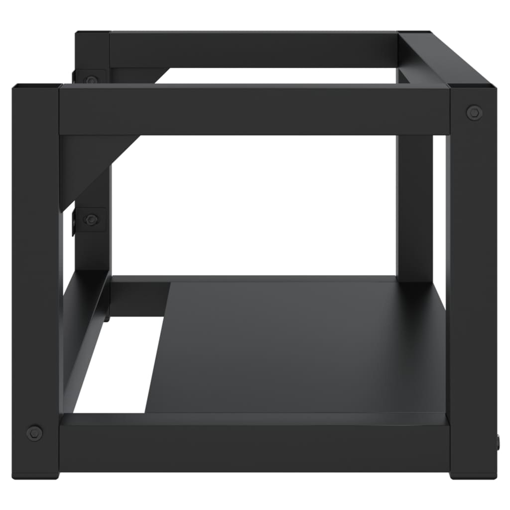 Bathroom basin frame, black, 59x38x31cm, iron