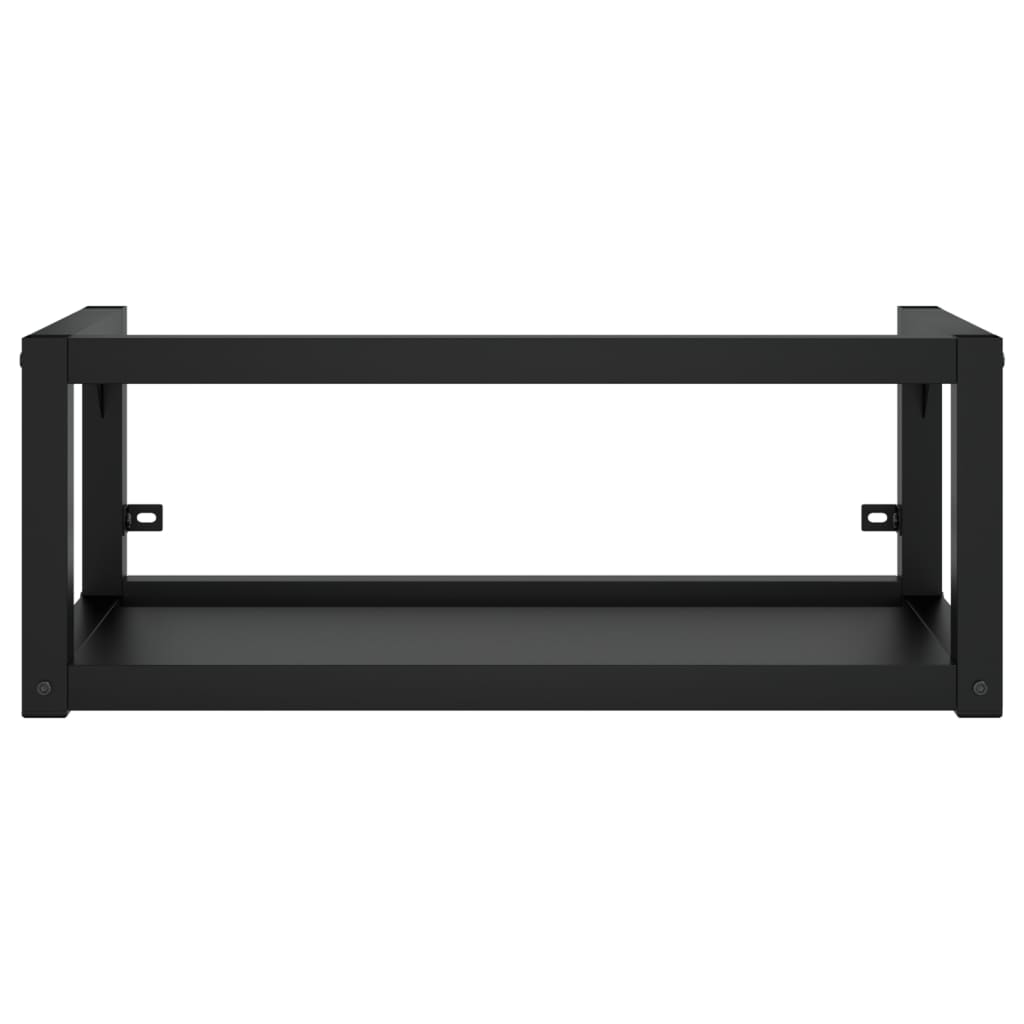 Bathroom sink frame, black, 79x38x31cm, iron