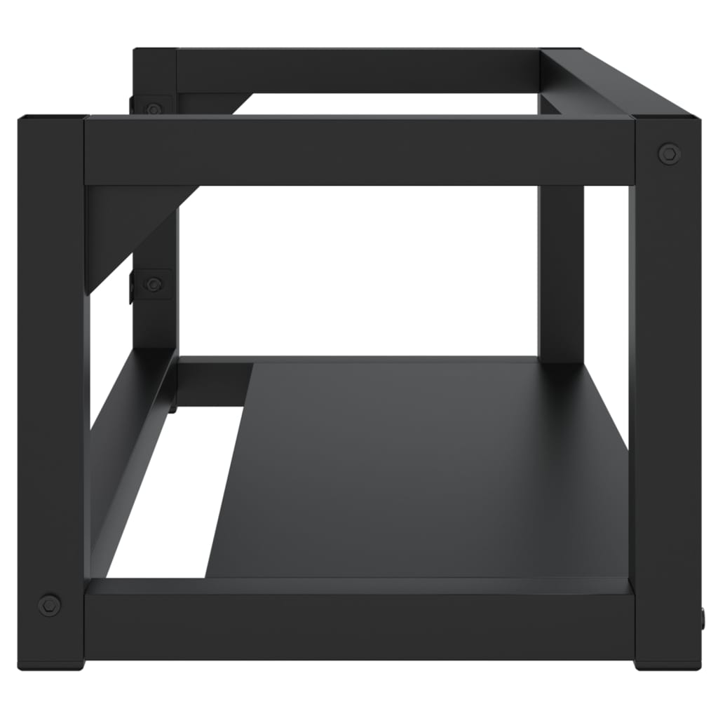 Bathroom sink frame, black, 79x38x31cm, iron