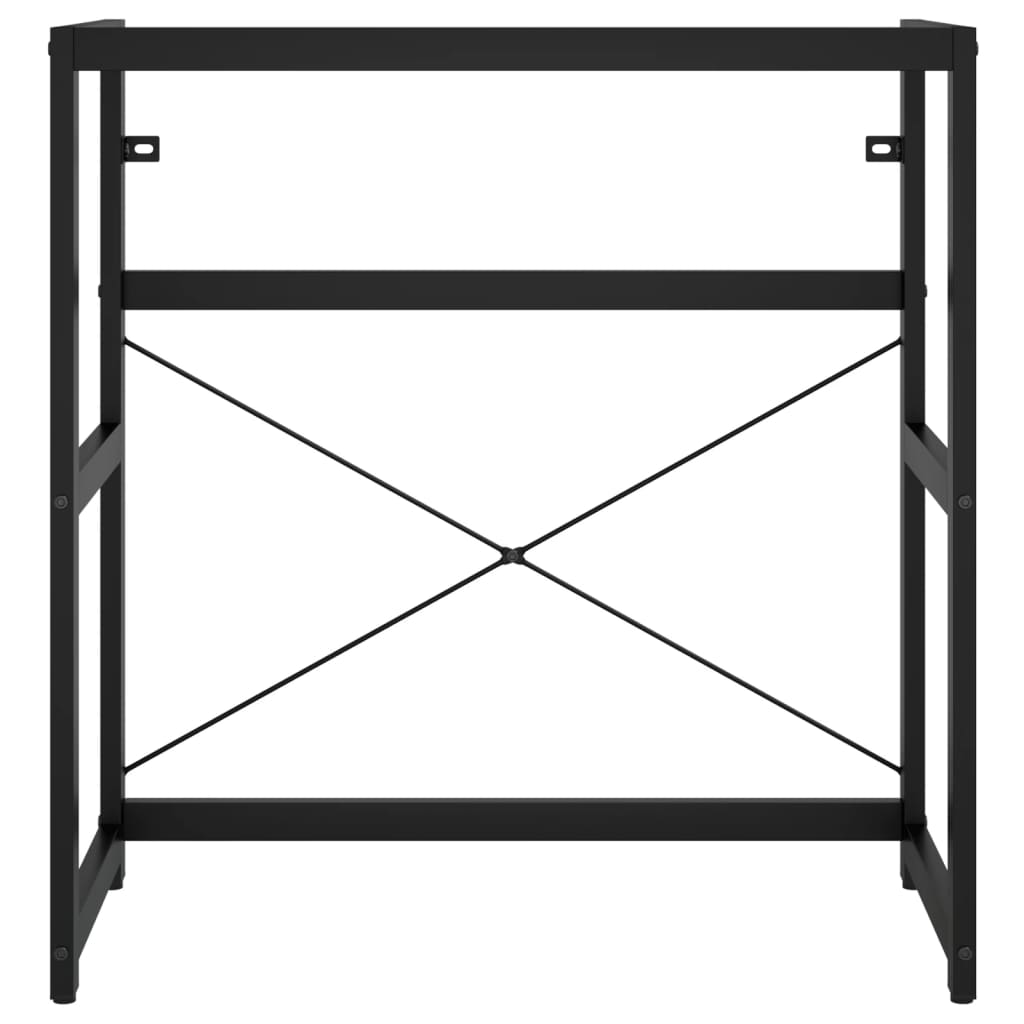 Vannas istabas izlietnes rāmis, melns, 79x38x83cm, dzelzs