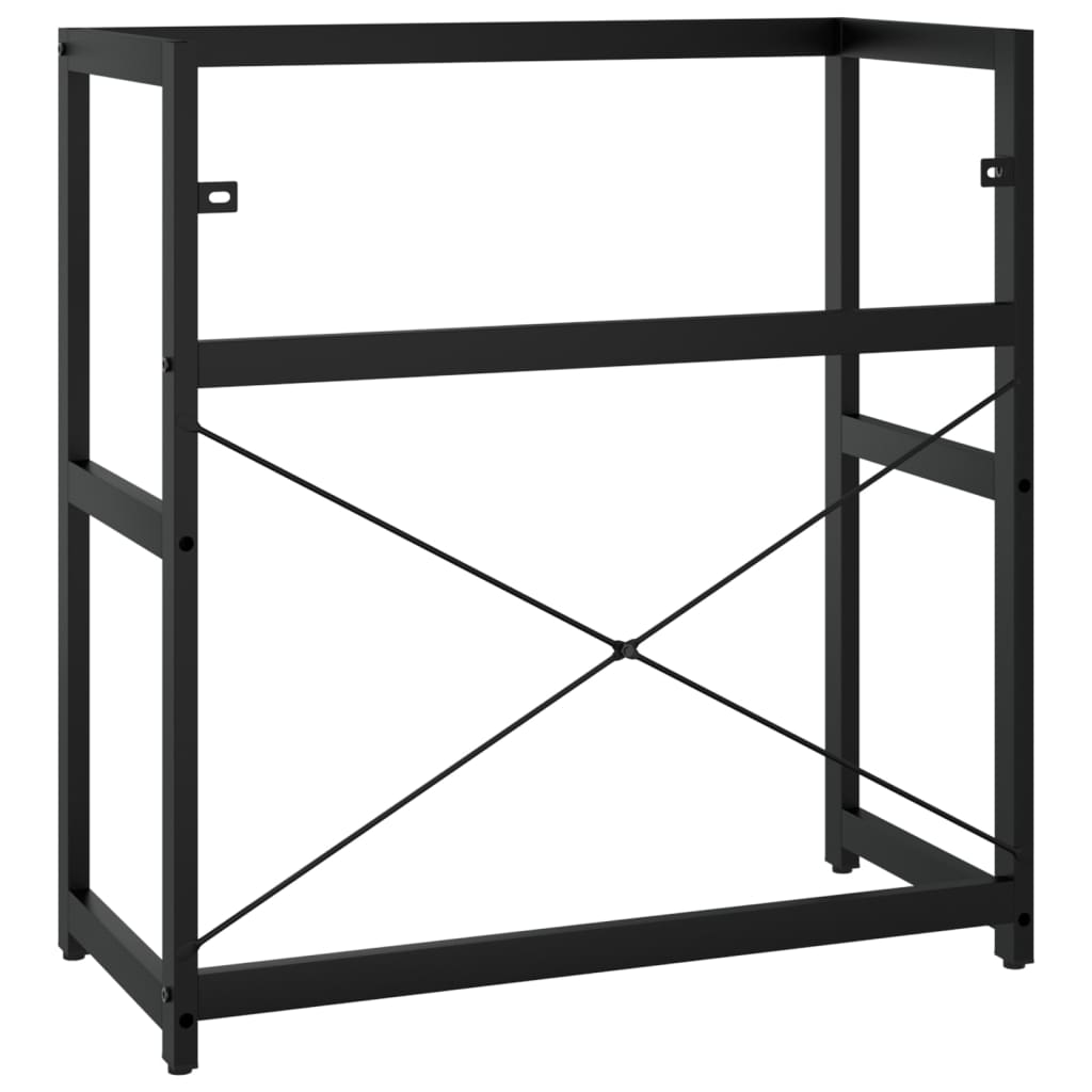 Vannas istabas izlietnes rāmis, melns, 79x38x83cm, dzelzs
