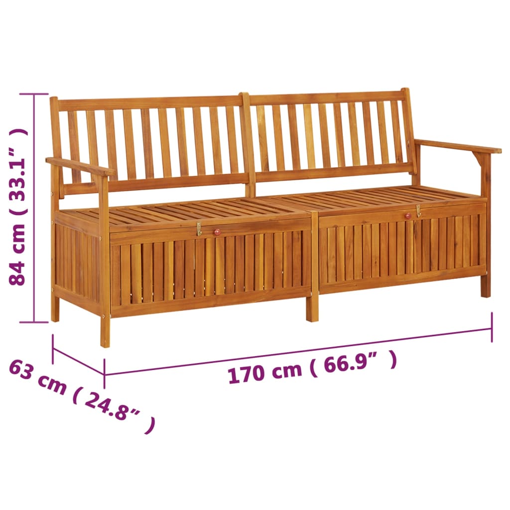 Sols-glabāšanas kaste, 170cm, akācijas masīvkoks