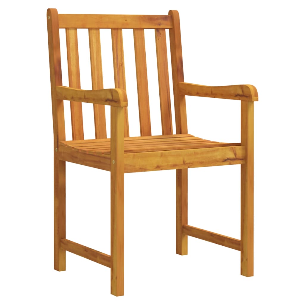 Garden chairs, 2 pcs., solid acacia wood