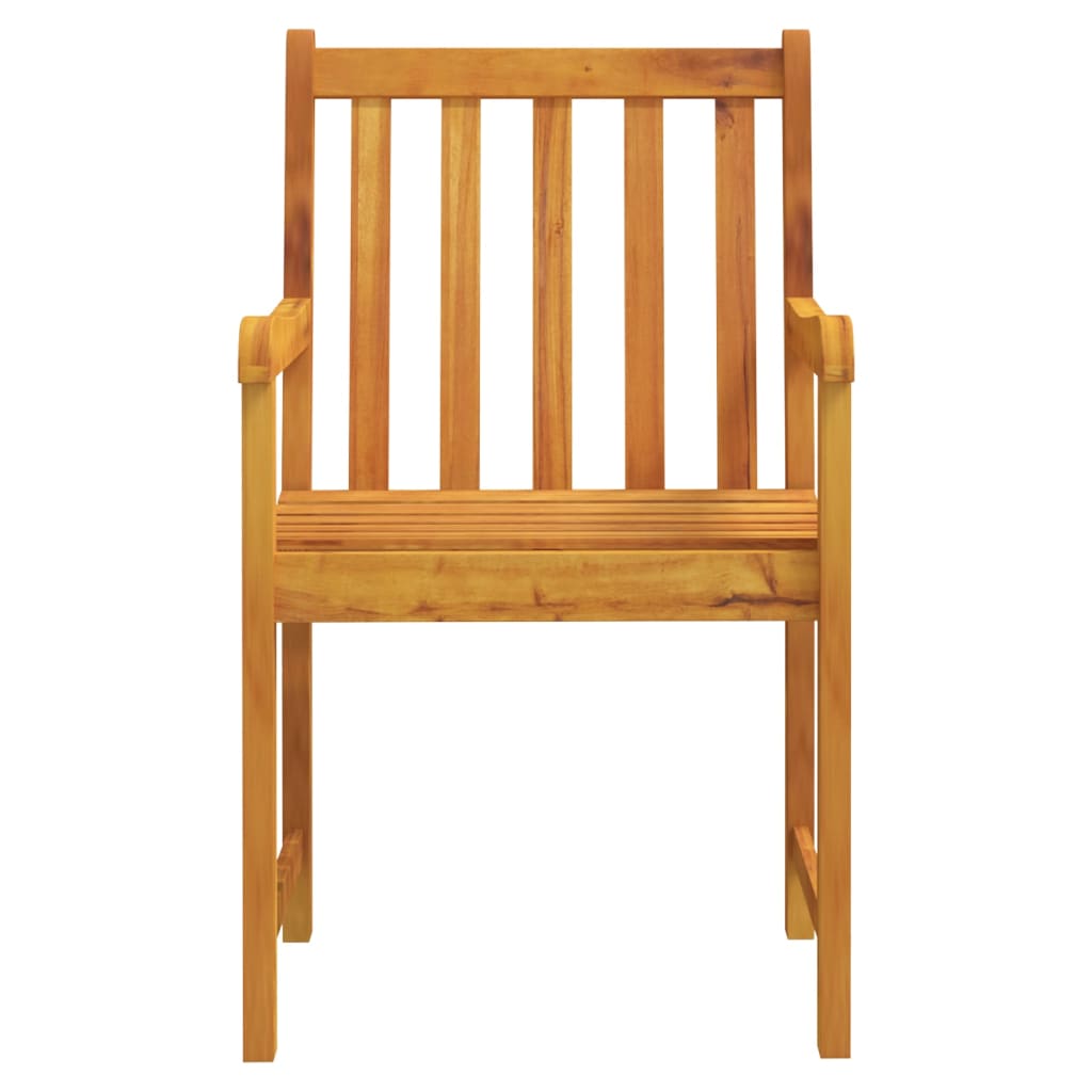 Garden chairs, 2 pcs., solid acacia wood