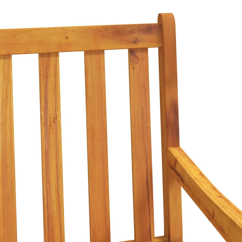 Garden chairs, 2 pcs., solid acacia wood