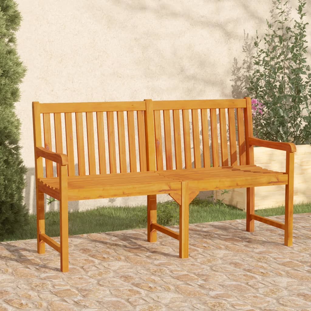 Garden bench, 150cm, solid acacia wood