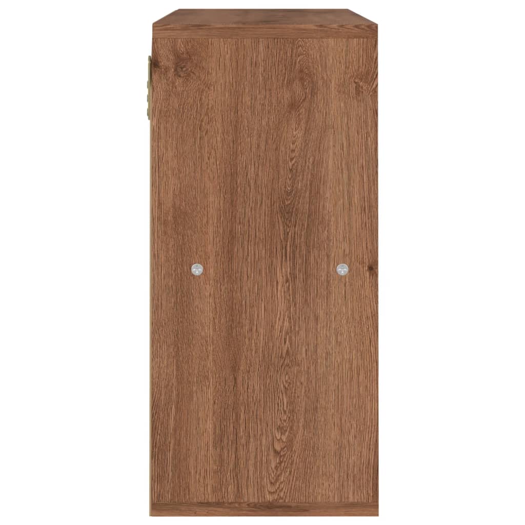 Grāmatu plaukts, brūns ozols, 60x27,5x59,5cm, apstrādāta koksne
