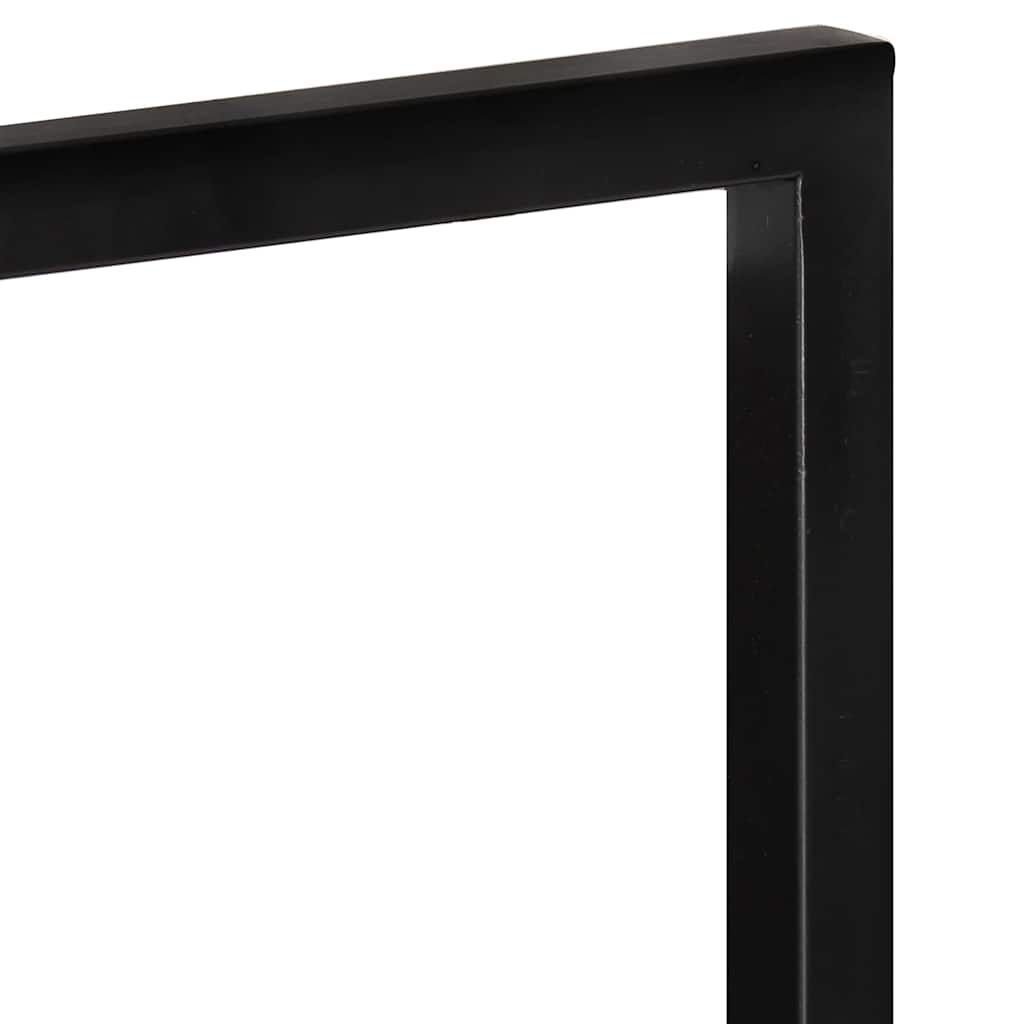 Wall shelves, 2 pcs., 25x25x75cm, acacia and steel