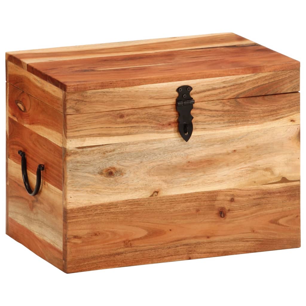 Storage box, 39x28x31cm, solid acacia wood