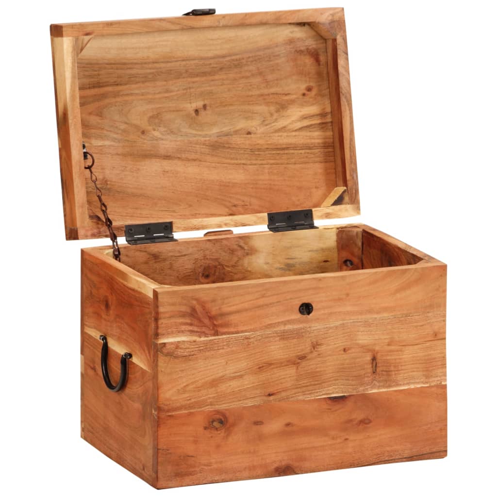 Storage box, 39x28x31cm, solid acacia wood