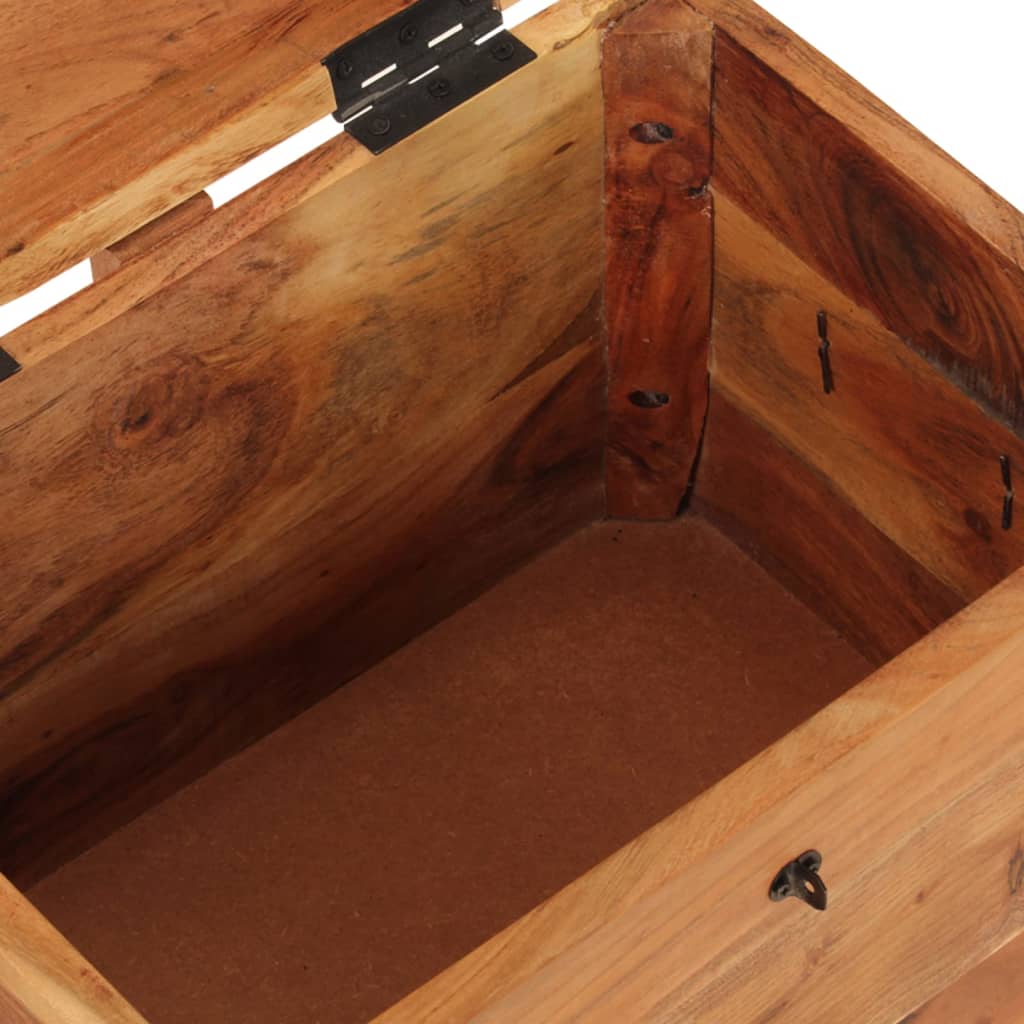 Storage box, 39x28x31cm, solid acacia wood
