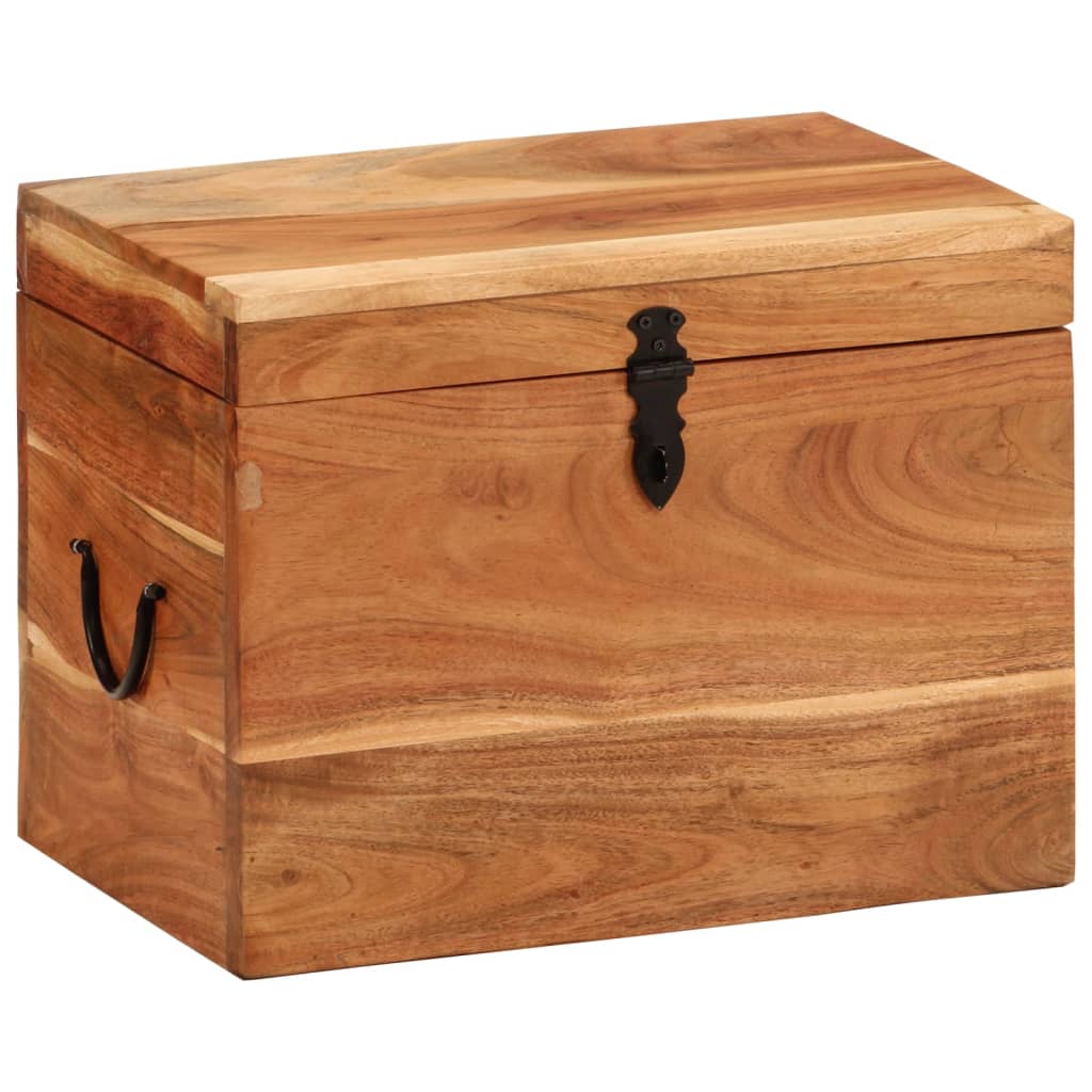 Storage box, 39x28x31cm, solid acacia wood