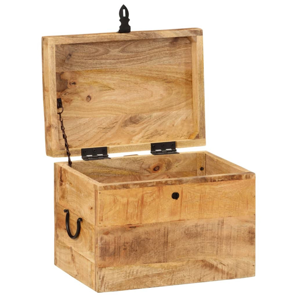 Storage box, 39x28x31cm, solid mango wood