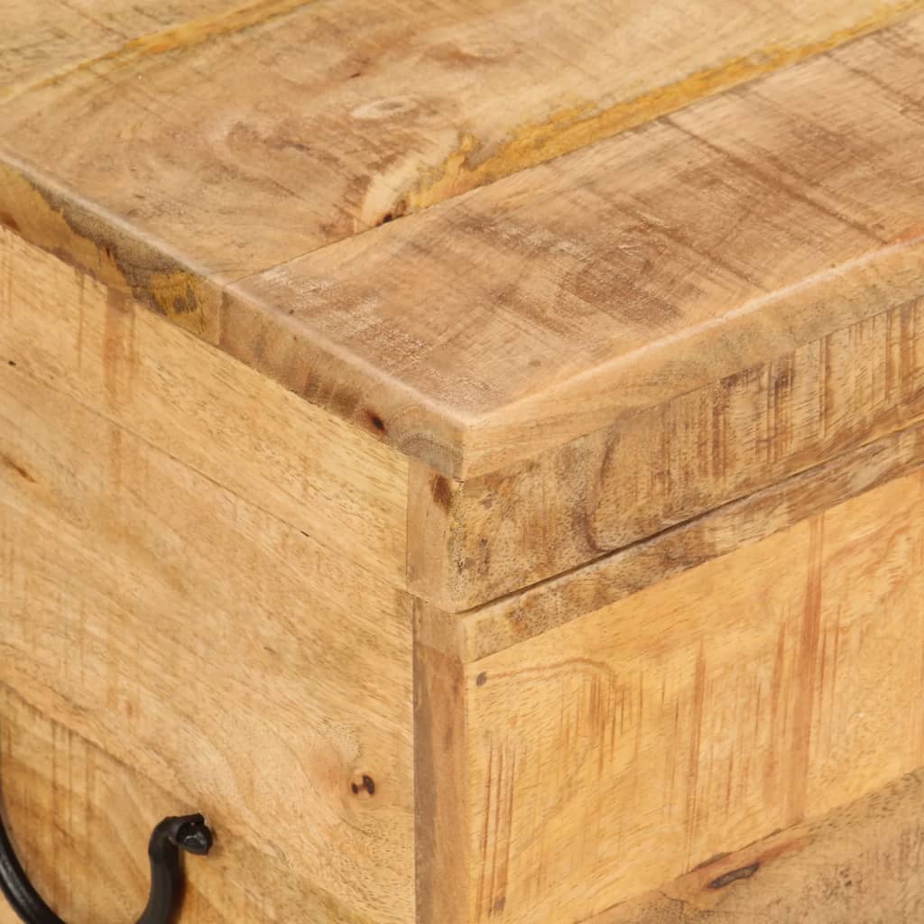 Storage box, 39x28x31cm, solid mango wood