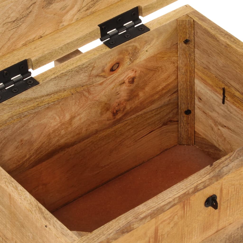 Storage box, 39x28x31cm, solid mango wood