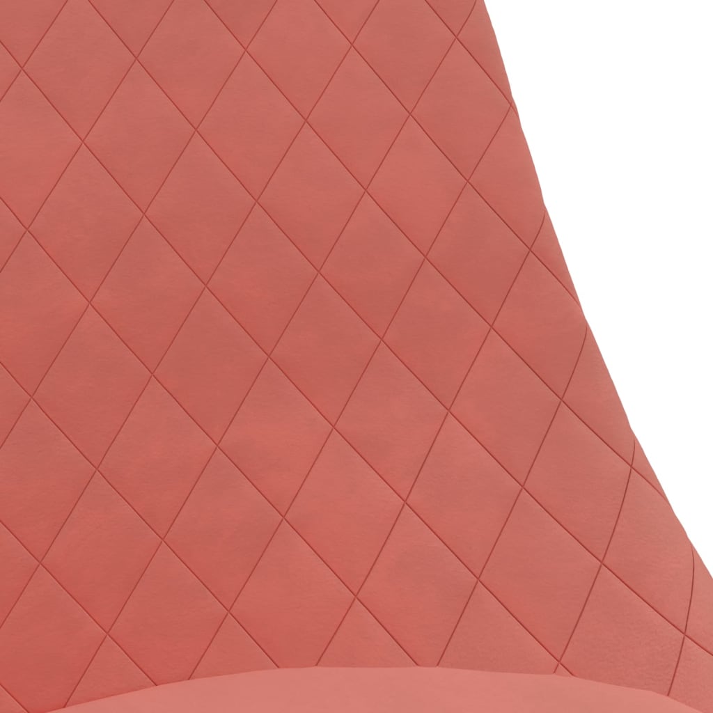 Swivel Dining Chairs, 4 pcs, Pink Velvet