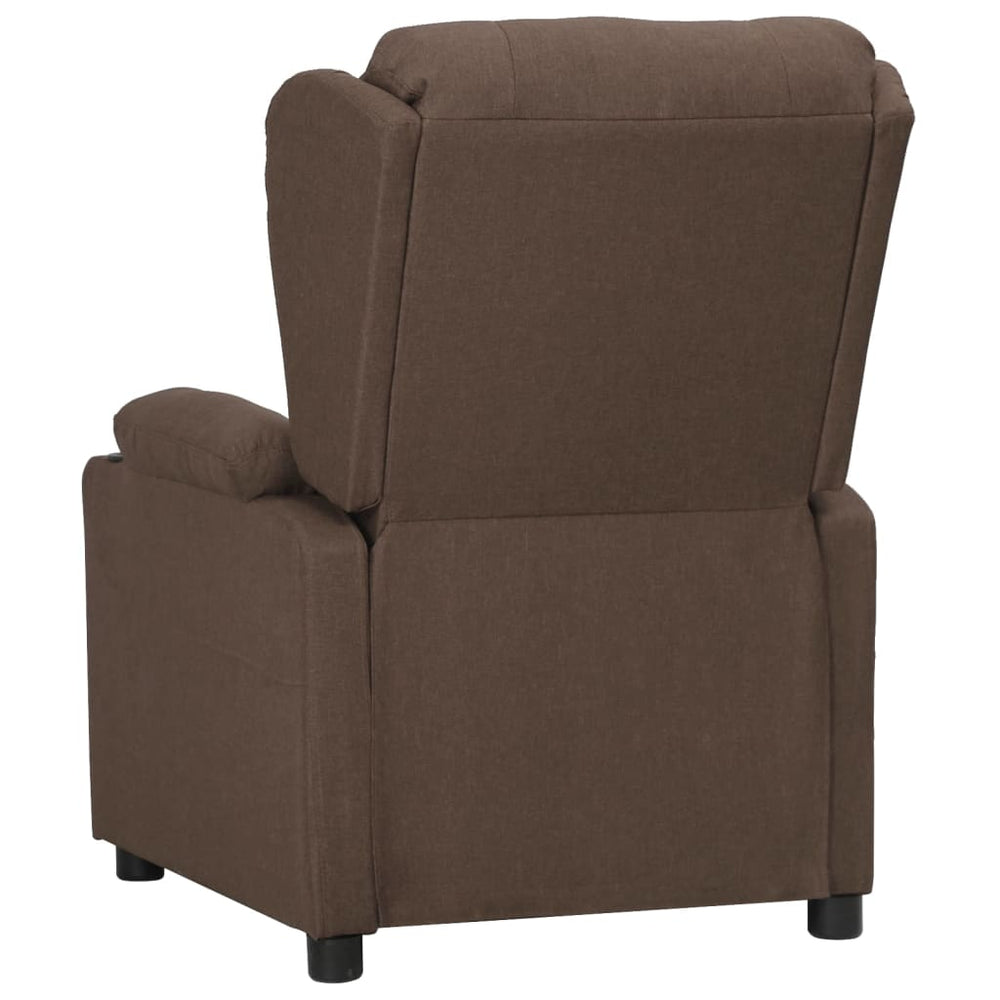 Recliner, taupe, fabric