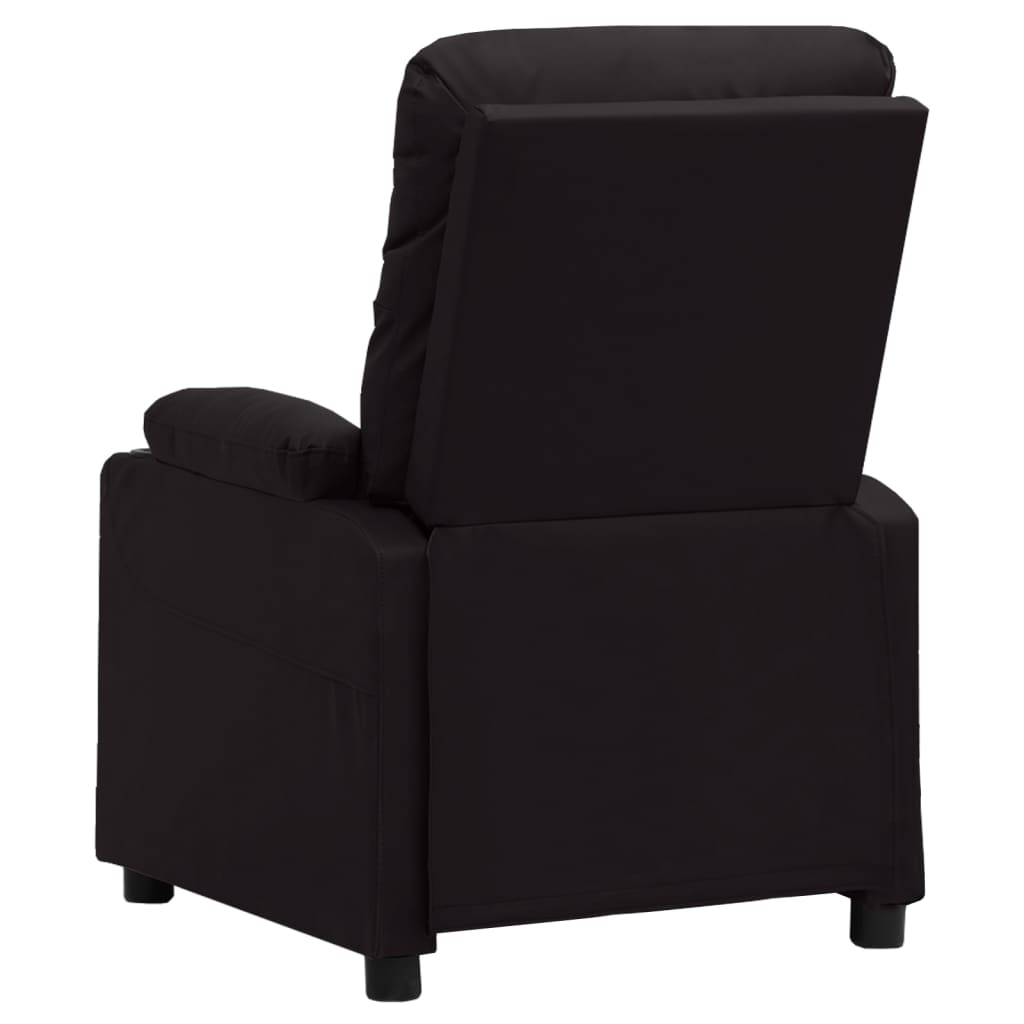 Massage chair, black, artificial leather