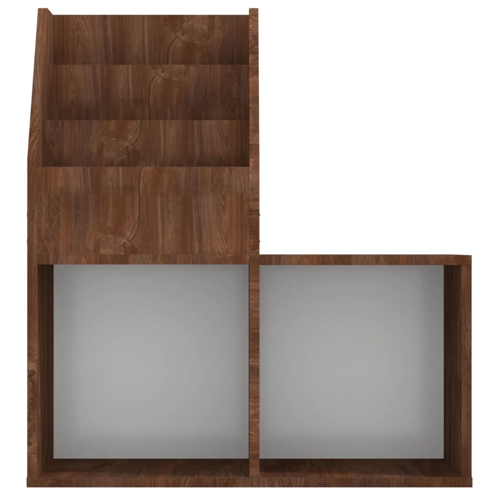 Children's magazine rack, brown oak, 71x30x78.5cm, wood