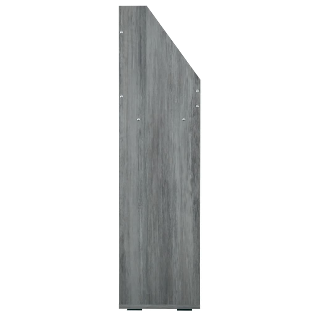 Vaikiška lentyna žurnalams, betono pilka, 71x30x114cm, mediena