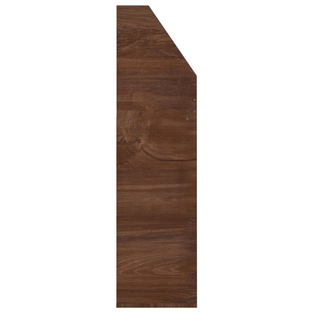 Kids' magazine rack, brown oak, 71x30x114cm, wood