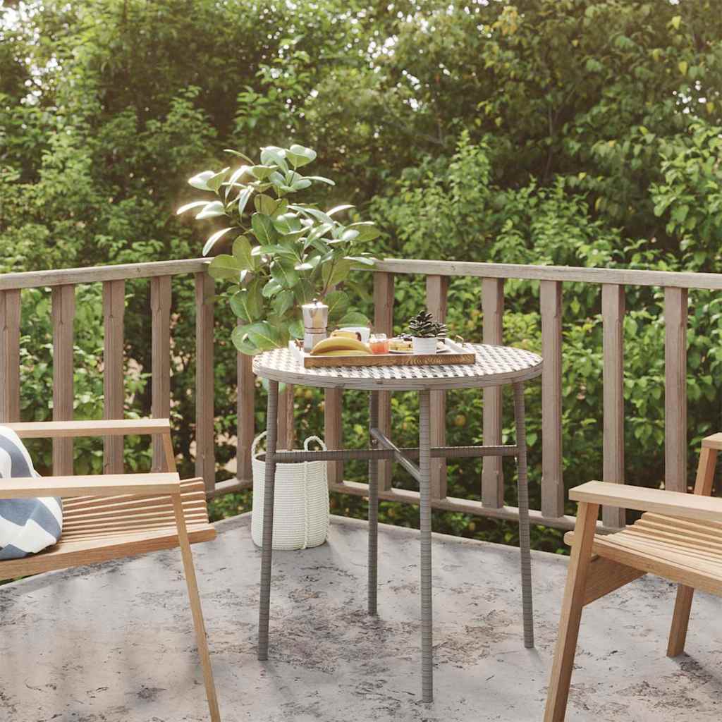 Tea table, gray, 45cm, polyrattan